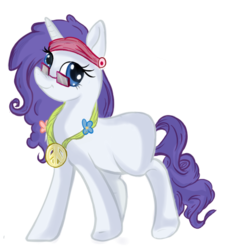 Size: 507x563 | Tagged: safe, artist:aureai, rarity, g4, female, hippie, solo