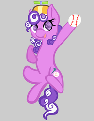 Size: 1024x1317 | Tagged: safe, artist:artstude3n2, screwball, g4, baseball, female, hat, propeller hat, request, solo, swirly eyes