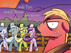Size: 630x472 | Tagged: safe, idw, official comic, big macintosh, bittersweet (g4), twilight sparkle, earth pony, pony, g4, spoiler:comic, spoiler:comic10, butt, comic, katie cook, male, panel, plot, stallion, unnamed character, unnamed pony, wtf