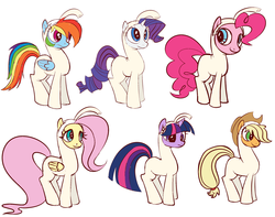 Size: 1900x1500 | Tagged: safe, artist:petalierre, applejack, fluttershy, pinkie pie, rainbow dash, rarity, twilight sparkle, g4, clothes, costume, hetalia, paint it white, pictonian