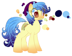 Size: 1700x1330 | Tagged: safe, artist:petalierre, oc, oc only, earth pony, pony, female, hat, mare, solo