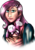 Size: 653x943 | Tagged: safe, artist:zombiecollie, angel bunny, fluttershy, g4, humanized, zzz