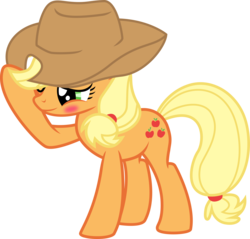 Size: 6216x5943 | Tagged: safe, artist:fureox, applejack, absurd resolution, blushing, female, simple background, solo, transparent background, vector