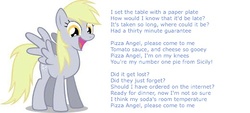 Size: 520x236 | Tagged: safe, derpy hooves, g4, female, solo, song reference, text