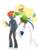 Size: 600x800 | Tagged: safe, artist:hetaloid, oc, oc only, equestria girls, g4, jumping, spray paint