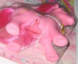 Size: 711x588 | Tagged: safe, mummy pony, g1, baby, belly, box, creepy, disturbing, irl, mother, nightmare fuel, photo, toy, twins, wat
