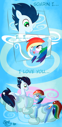 Size: 1000x2039 | Tagged: safe, artist:sellyinwonderland, rainbow dash, soarin', g4, cloud, cloudy, comic, female, male, ship:soarindash, shipping, straight