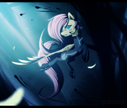 Size: 1197x1015 | Tagged: safe, artist:hioshiru, fluttershy, pegasus, pony, g4, action pose, badass, bodysuit, catsuit, dark, female, flutterbadass, flying, headset, solo