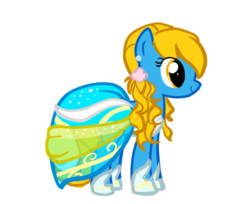 Size: 640x522 | Tagged: safe, artist:marytheechidna, oc, oc only, oc:internet explorer, browser ponies, clothes, dress, internet explorer, solo