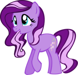 Size: 707x682 | Tagged: safe, artist:itoruna-the-platypus, wysteria, earth pony, pony, g3, g4, female, g3 to g4, generation leap, mare, simple background, solo, transparent background