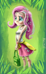 Size: 1280x2075 | Tagged: safe, artist:ruffu, fluttershy, human, g4, female, humanized, solo