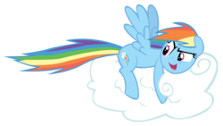 Size: 4113x2322 | Tagged: safe, artist:csmlp, rainbow dash, g4, the return of harmony, cloud, female, high res, simple background, solo, transparent background, vector