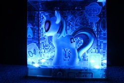 Size: 1200x800 | Tagged: safe, dj pon-3, vinyl scratch, pony, unicorn, g4, disco, disco ball, female, figure, glitter, irl, mare, not toy, photo, solo