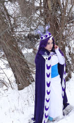 Size: 2784x4608 | Tagged: safe, artist:neko-no-danna, princess platinum, rarity, human, g4, cosplay, irl, irl human, photo, snow, solo