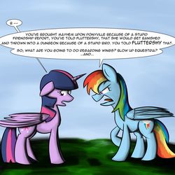 Size: 1024x1024 | Tagged: safe, artist:geneticanomaly, rainbow dash, twilight sparkle, alicorn, pony, g4, female, lesbian, mare, ship:twidash, shipping, tumblr, twilight sparkle (alicorn)