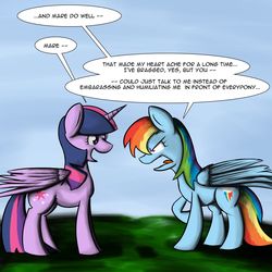 Size: 1024x1024 | Tagged: safe, artist:geneticanomaly, rainbow dash, twilight sparkle, alicorn, pony, g4, female, lesbian, mare, ship:twidash, shipping, tumblr, twilight sparkle (alicorn)