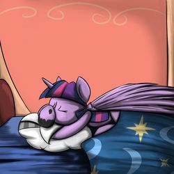 Size: 1080x1080 | Tagged: safe, artist:geneticanomaly, twilight sparkle, alicorn, pony, g4, female, mare, sleeping, solo, tumblr, twilight sparkle (alicorn)