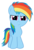 Size: 3377x5000 | Tagged: safe, artist:darkarcher98, rainbow dash, g4, female, filly, filly rainbow dash, simple background, solo, transparent background, vector