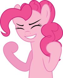 Size: 4838x6000 | Tagged: safe, artist:synch-anon, artist:twiforce, pinkie pie, g4, absurd resolution, female, simple background, smiling, solo, transparent background, vector