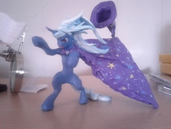 Size: 2048x1536 | Tagged: safe, artist:camilove, trixie, pony, g4, bipedal, irl, photo, sculpture, solo