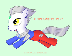 Size: 600x472 | Tagged: safe, pony, ponified, solo, ultraman, ultraman zero