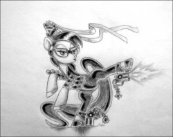 Size: 1003x796 | Tagged: safe, artist:deathcutlet, pony, bayonetta, gun, ponified, solo