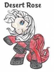 Size: 1060x1417 | Tagged: safe, artist:bandietineendoos, earth pony, pony, g3, 2009, dante (devil may cry), devil may cry, dmc, female, ponified, rearing, solo, stock vector, traditional art