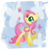 Size: 901x916 | Tagged: safe, artist:rariedash, part of a set, fluttershy, butterfly, pegasus, pony, g4, cutie mark, cutie mark background, female, hooves, lineless, mare, open mouth, raised hoof, solo