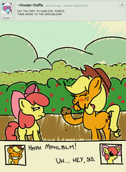 Size: 2500x3422 | Tagged: safe, artist:doggonepony, apple bloom, applejack, g4, comic, drunk aj 365, palindrome get