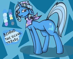 Size: 1280x1024 | Tagged: safe, artist:wouhlven, trixie, pony, unicorn, g4, alternate hairstyle, female, hat, mare, solo