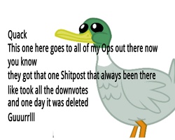 Size: 5000x4000 | Tagged: safe, duck, g4, akon, irony, lonely, op is a duck, song reference, text, the most useless post ever