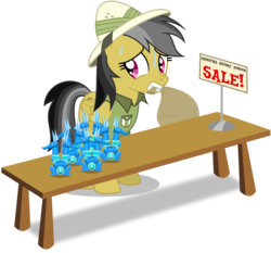 Size: 6000x5600 | Tagged: safe, artist:masem, daring do, g4, absurd resolution, female, museum, sapphire statue, simple background, solo, transparent background, vector