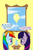 Size: 800x1200 | Tagged: safe, artist:cosmicwaltz, rainbow dash, twilight sparkle, g4, balloon, duo, painting, twilight sparkle is not amused, unamused