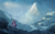 Size: 1000x629 | Tagged: safe, artist:ajvl, rarity, g4, female, mountain, scenery, snow, solo