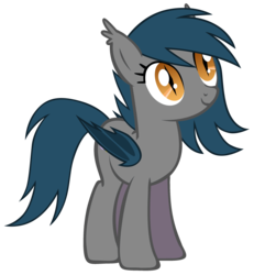 Size: 2568x2784 | Tagged: safe, artist:zee66, oc, oc only, oc:speck, bat pony, pony, g4, death stare, simple background, solo, transparent background, vector