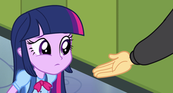 Size: 1018x548 | Tagged: safe, screencap, flash sentry, twilight sparkle, equestria girls, g4