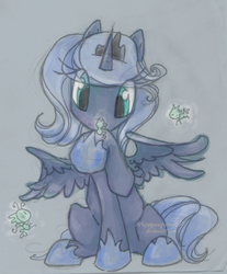 Size: 1170x1416 | Tagged: safe, artist:piquipauparro, princess luna, g4, female, moon bugs, s1 luna, simple background, solo