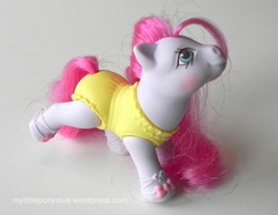 Size: 600x465 | Tagged: safe, baby sweetsteps, g1, blushing, irl, photo, toy