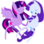 Size: 300x300 | Tagged: safe, artist:princessghostsoul, rarity, twilight sparkle, alicorn, pony, g4, adventure time, female, lesbian, male, mare, ship:rarilight, shipping, simple background, style emulation, transparent background, twilight sparkle (alicorn)