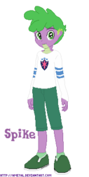 Size: 193x379 | Tagged: safe, artist:ameyal, spike, equestria girls, g4, equestria girls-ified, male, simple background, solo, transparent background