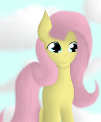 Size: 1181x1429 | Tagged: safe, artist:untalentedude, fluttershy, g4, female, solo