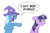 Size: 847x551 | Tagged: safe, artist:scritchy, trixie, twilight sparkle, g4, dialogue, duo