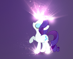 Size: 1280x1024 | Tagged: safe, artist:thedoctorspy, rarity, g4, female, magic, solo, wallpaper