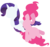 Size: 1280x1202 | Tagged: safe, artist:vivian reed, pinkie pie, rarity, g4, minimalist, simple background, transparent background, vector