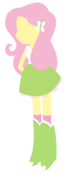 Size: 733x1920 | Tagged: safe, artist:vivian reed, fluttershy, equestria girls, g4, female, minimalist, simple background, solo, transparent background, vector