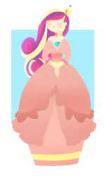 Size: 1024x1724 | Tagged: safe, artist:cosmicponye, princess cadance, human, g4, clothes, eyes closed, female, humanized, simple background, solo, transparent background