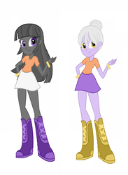 Size: 395x541 | Tagged: safe, artist:3d4d, limestone pie, marble pie, equestria girls, g4, boots, clothes, eqg promo pose set, equestria girls-ified, recolor, shirt, shoes, skirt