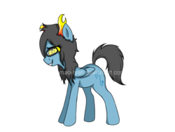 Size: 1032x774 | Tagged: safe, artist:yashathebasher, pony, homestuck, ponified, solo, vriska serket