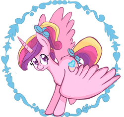 Size: 1266x1200 | Tagged: safe, artist:berryden, princess cadance, alicorn, pony, g4, female, solo, younger