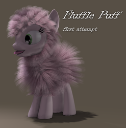 Size: 606x614 | Tagged: safe, artist:kawa, oc, oc only, oc:fluffle puff, pony, 3d, poser, solo, wip